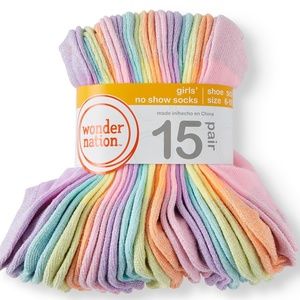 Girls Socks 15 Pair Size 10- 4